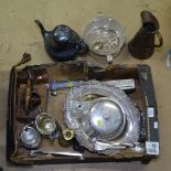 A collection of silver plated items, to include tureens, tea and coffeeware etc