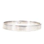 A Scandia Affinerings Vaerk Danish sterling silver bangle, plain circular form, maker's marks SAV,