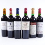 6 bottles of wine - 5 Bordeaux from mixed regions and an Australian Shiraz - vintages between 2001