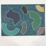 Gordon House (1932 - 2005), lithograph, abstract, artist's proof 1980, signed in pencil, image 11" x