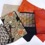 A collection of modern Japanese kimono obi, unused and in original wrapping