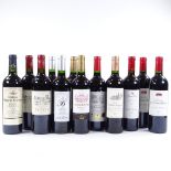 12 Bottles of Claret - a mixed group of Bordeaux wine regions from 2015/16 vintage
