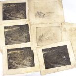 A folder of various etchings