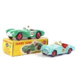 Dinky Sports Cars, comprising Aston Martin DB3, boxed, and Triumph TR2 no. 111 (no box) (2)