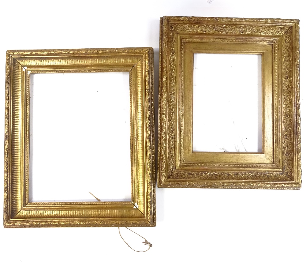 2 gilt-gesso frames, rebate size 12" x 14" - Image 2 of 4