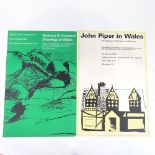 John Piper in Wales, 1964 lithograph Exhibition poster designed by Gordon House, and Graham