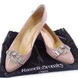 A pair of Russell & Bromley lady's Kitten Heel Court shoes, size 37.5, unworn