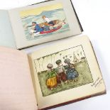 2 small albums of memorabilia, poetry, sketches, pictures and photos of a young lady from 1911 -