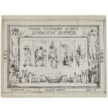 Henry Marriot Paget (1857 - 1936), invitation for the Royal Academy School Students' Supper 1883,