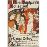 Graham Robertson, lithograph, circa 1890s, a Pre Raphaelite Collection, reduced poster for folio