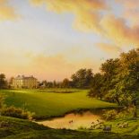 Daniel Van Der Putten, oil on wood panel, Little Houghton House, 20" x 26", framed