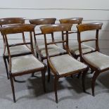 A set of 6 William IV mahogany dining chairs
