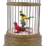 An automaton bird cage, by Reuge Music Switzerland, mid-20th century, height 28cm, working order