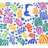 Henri Matisse, lithograph cut out, La Perruche et La Sirene, published circa 1950 for Verve, 14" x