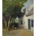 Henry George Moon (1857 - 1905), oil on canvas, the old cottage Holywell St Ives, signed and dated