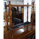 An Edwardian oak stick stand with drip tray, W68cm, H70cm