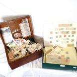 A large collection of various British and world stamps, and a box of loose stamps