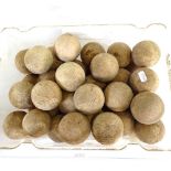 A quantity of coconut shy balls