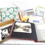 2 albums of photographs and postcards, and a quantity of publicity photos for Westerns