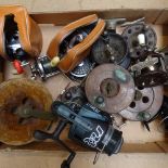 Vintage fishing reels, including Master Caster and Penn