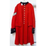 A Chelsea Hospital scarlet man's coat, size 42 chest