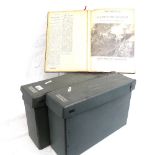 2 boxes of 1930s exploration scrapbooks - Everest expedition etc