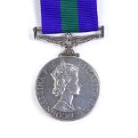 A Queen Elizabeth II General Service medal, to Jnr Tech A J Anderson RAF