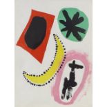 Joan Mirot, original lithograph, abstract for Derriere le Miroir, published 1953, sheet size 15" x