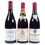 3 Bottles of French Red Wine, Domaine Denis Mortet Gevry Chambertin 2002, Domaine Louis Remy
