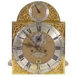 A 19th century 8-day oak longcase clock, with brass dial signed Thomas Brass of Guildford, the