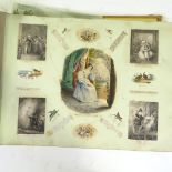 19th century scrapbook of prints