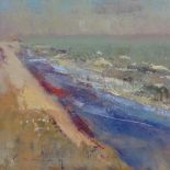 Fred Cuming (born 1930), oil on canvas, coastal scene (probably South Coast), signed, 18" x 22.5",