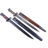2 First War Period bayonets and scabbards