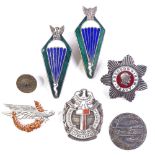 A group of military enamel badges (6)