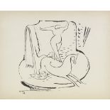 Rudolf Szyszkowitz, lithograph, woman and child, and Walter Ritter, lithograph, circus rider,
