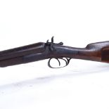 An Antique double-barrelled percussion shotgun, lock stamped Thomas Turner