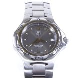 TAG HEUER - a stainless steel Kirium Professional 200M quartz wristwatch, ref. WL111G, silvered dial