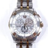 CITIZEN - a stainless steel Eco-Drive Perpetual Calendar WR 200 quartz chronograph wristwatch,