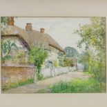 Lilian Yeend King (Act. 1882 - 1905), watercolour, country cottage, signed, 11" x 15", framed One