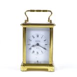 A French brass-cased 8-day carriage clock, height 11.5cm
