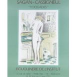 Jean Pierre Cassigneul (French born 1938), original lithograph, Exhibition poster, 1991, image 26" x