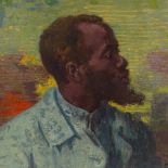Honore Cavaroc (1846 - 1930), oil on canvas, portrait of a soldier, signed and dated 1920, 21.5" x