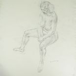 Robert Sargent Austin RA (1895 - 1973), 4 pencil nude drawings circa 1950