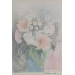 Marie Laurencin, colour lithograph proof for frontispiece, still life, circa 1930s, signed in