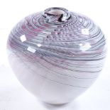 Nigel Morton, Studio glass vase, height 15cm Perfect condition