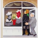 Beryl Cook, colour print, the lingerie shop, signed in pencil, no. 137/650, image 18" x 16",