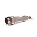 A 9ct gold fob cigar cutter, length 4.5cm