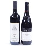 2 bottles of Italian Red Wine, Gaja Barbaresco DOCG 1998, Paolo Scavino Barolo DOCG 1999, (2) Slight