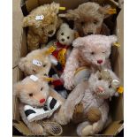 7 Steiff teddy bears