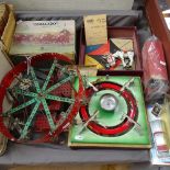 Various Vintage horse racing games, including Escalado, and a Meccano carousel